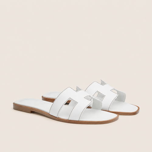 Claquette Hermes — Blanc