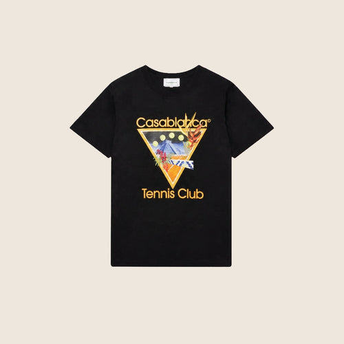 Tee-shirt Casablanca — Noir Tennis Club