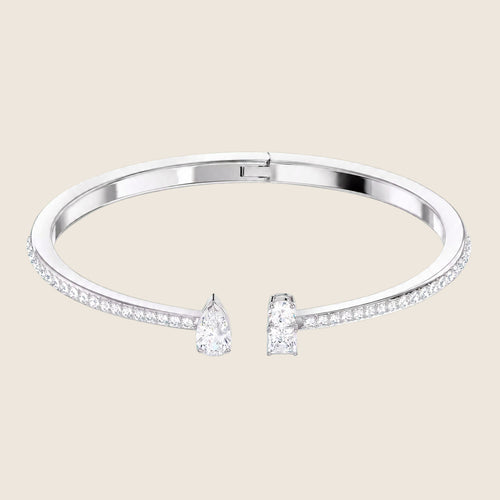 Bracelet Swarovski — Jonc argent