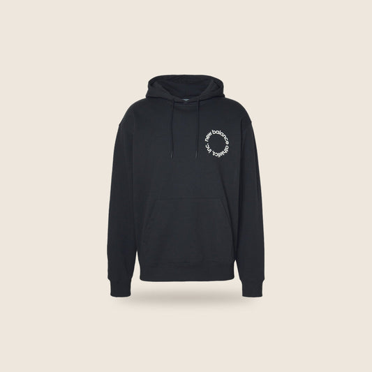 Sweat à capuche New Balance — Noir logo cercle
