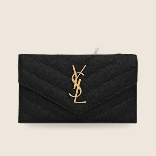Pochette Yves Saint Laurent — Noir matelassé